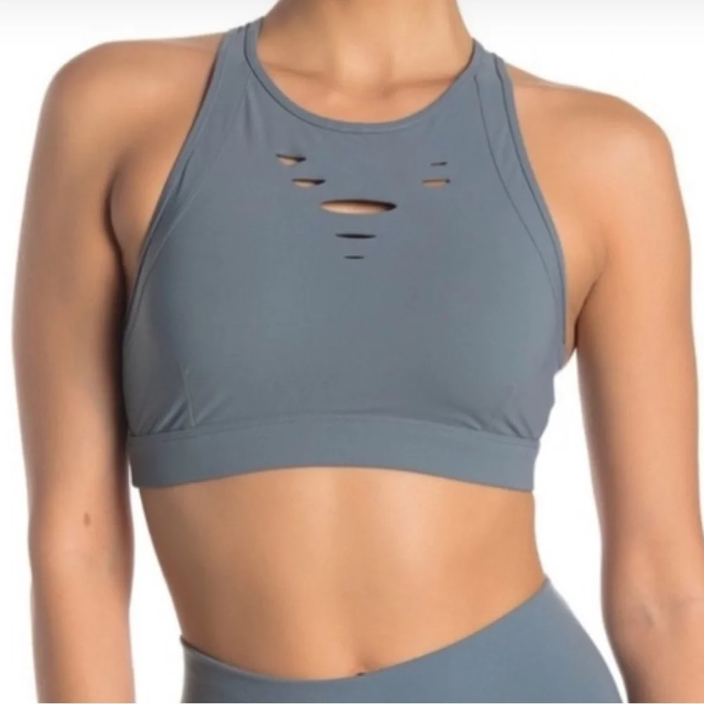 Alo Yoga Ripped Warrior Sports Bra
